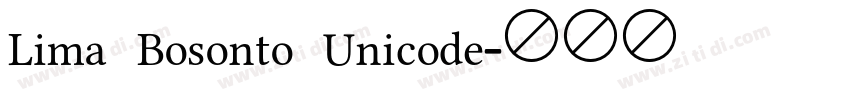 Lima Bosonto Unicode字体转换